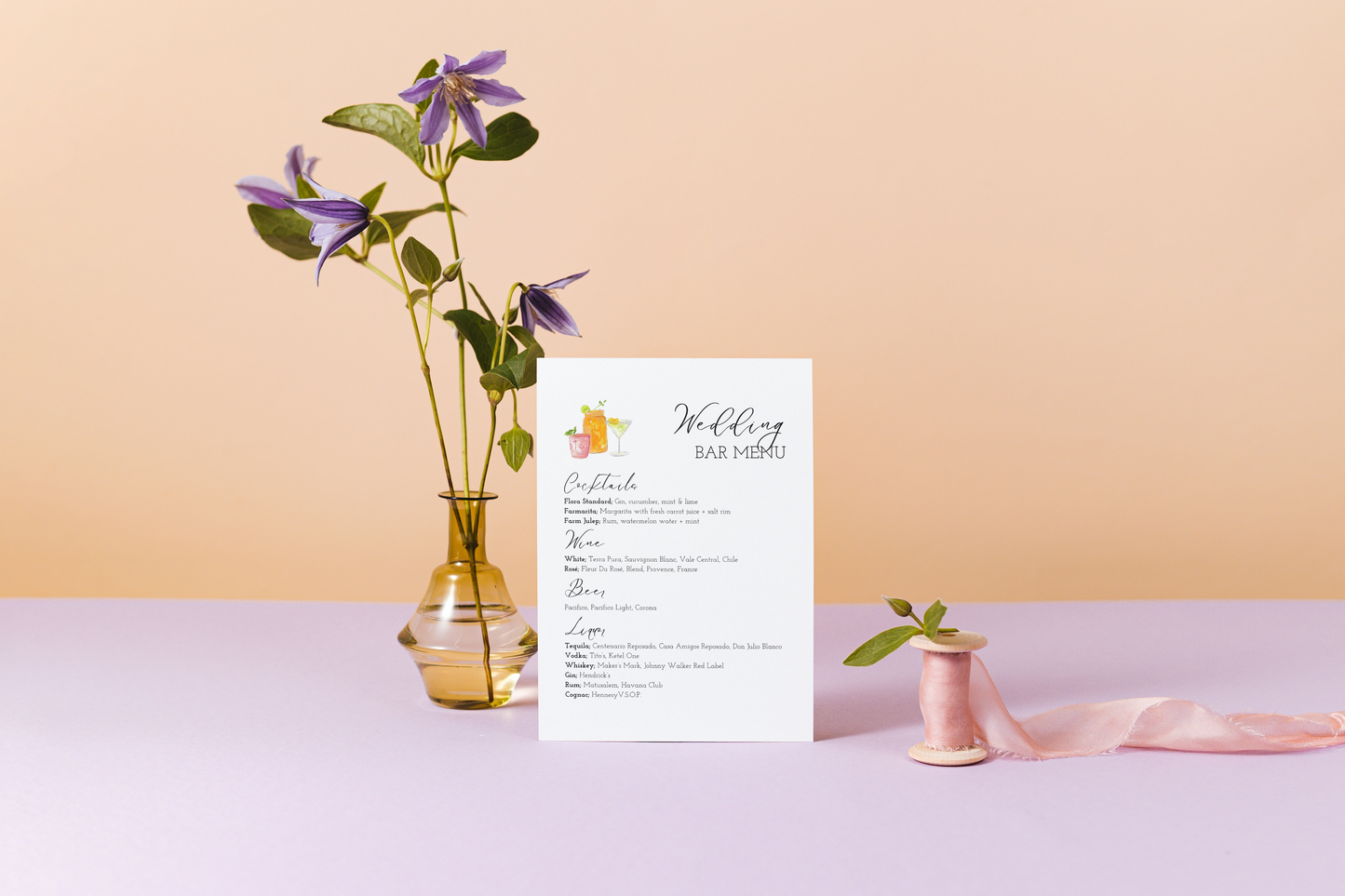 Bar Sign Template | Cocktails